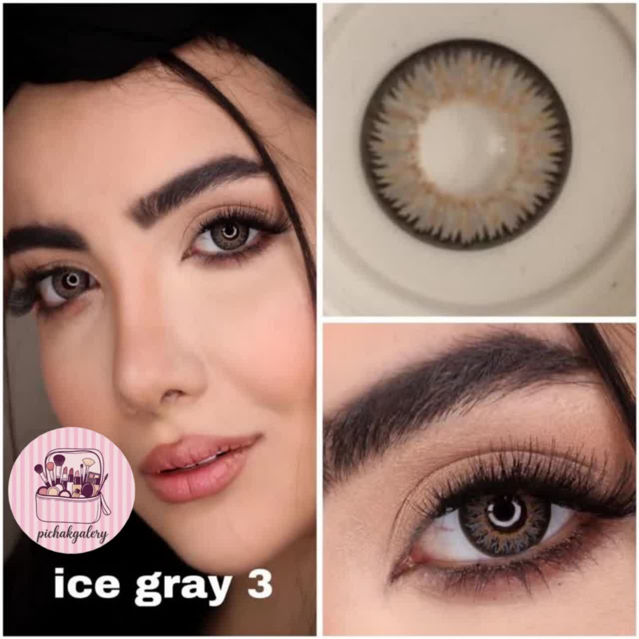 لنز چشم لاکی لوک پرو مدل ice gray3-رنگ طوسی