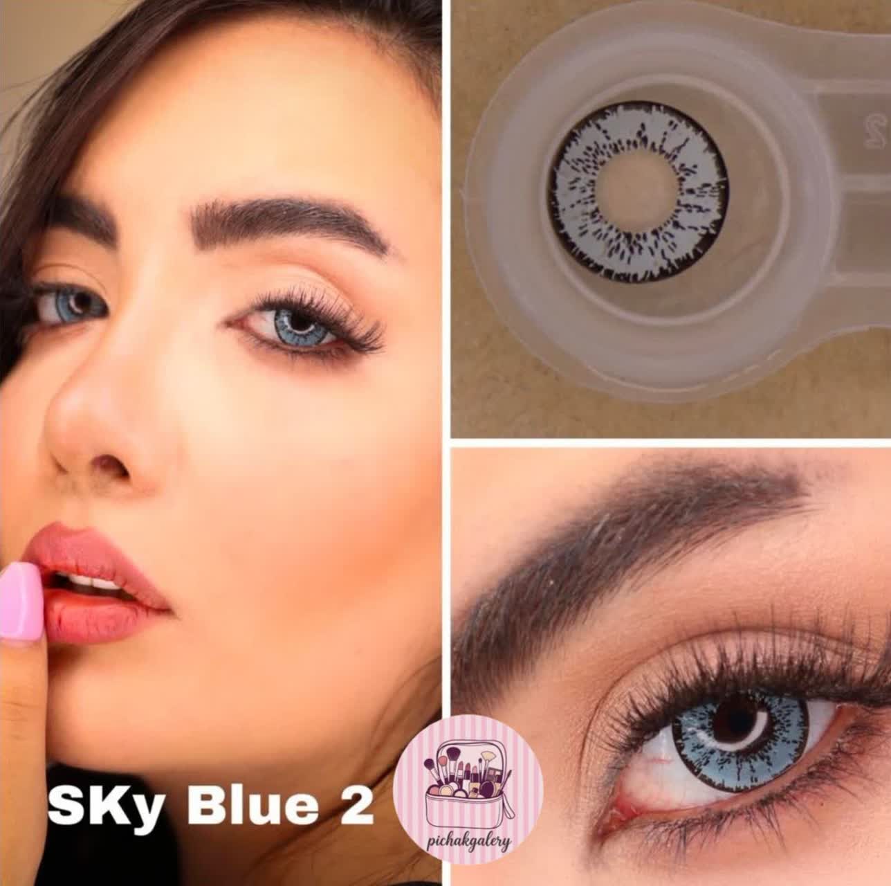 لنز چشم لاکی لوک مدل sky blue2-رنگ ابی